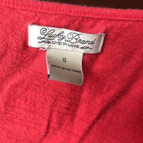 Lucky Brand Orange Knit Tee - Picture 2 of 5